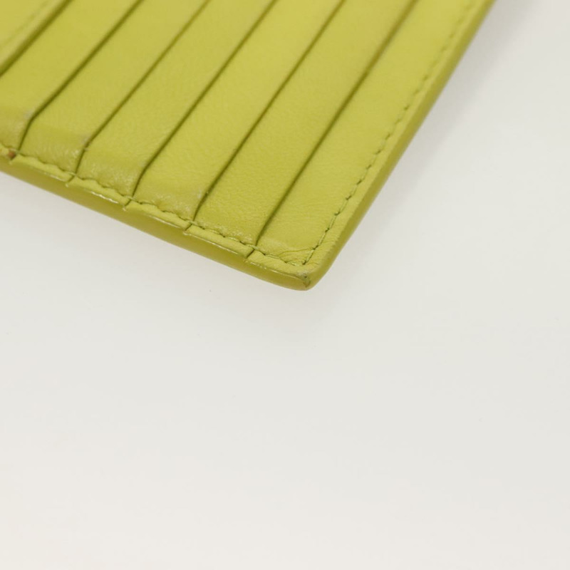 【日本直送】BOTTEGA VENETA INTRECCIATO 卡包 皮革 綠色 金色 正品 sw1087-15