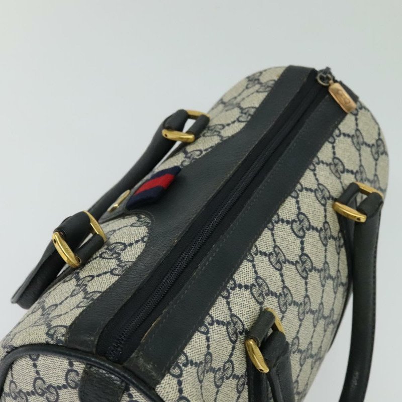 【日本直送】GUCCI GG Supreme Sherry Line 手提包 PVC 海軍藍金紅色 40 02 006 正品 sw1342-5
