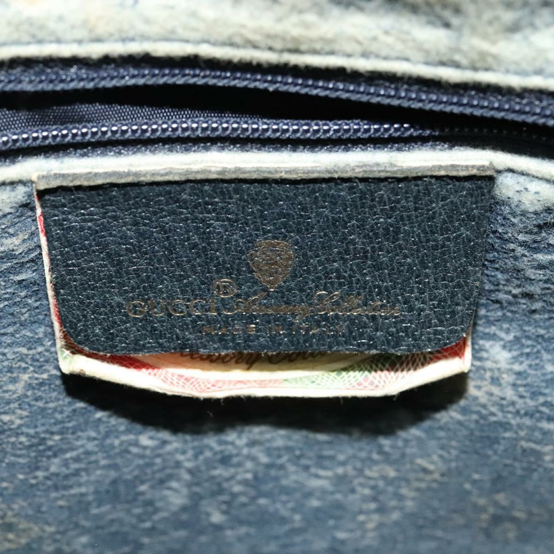 【日本直送】GUCCI GG Supreme Sherry Line 手提包 PVC 海軍藍金紅色 40 02 006 正品 sw1342-17