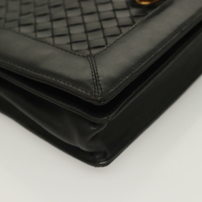 【日本直送】BOTTEGA VENETA INTRECCIATO 手袋 皮革 黑金 正品 sw1261-8