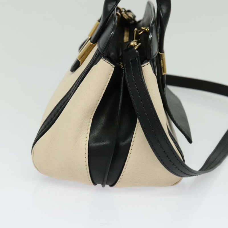 【日本直送】Chloe Alice 手提包 皮革 2 款 白色 黑色 正品 sw1284-2