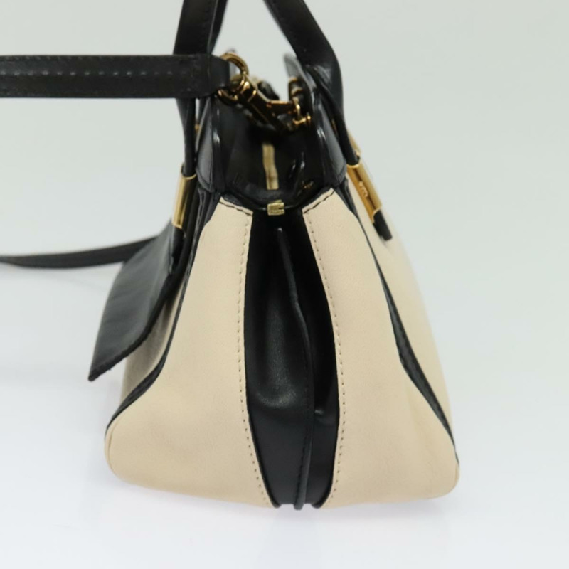 【日本直送】Chloe Alice 手提包 皮革 2 款 白色 黑色 正品 sw1284-3