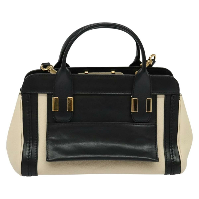 【日本直送】Chloe Alice 手提包 皮革 2 款 白色 黑色 正品 sw1284-12
