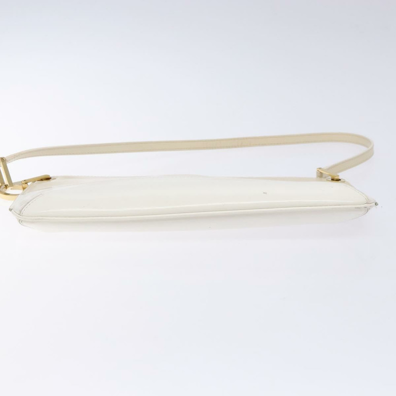 【日本直送】Salvatore Ferragamo 手提包 漆皮 米色 金色 正品 sw1286-4