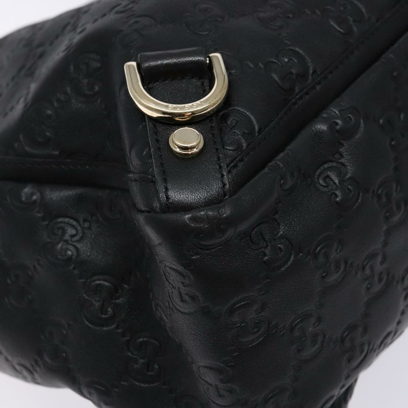 【日本直送】GUCCI GG 帆布 Guccissima 托特包皮革黑金色 141472 正品 sw1223-14
