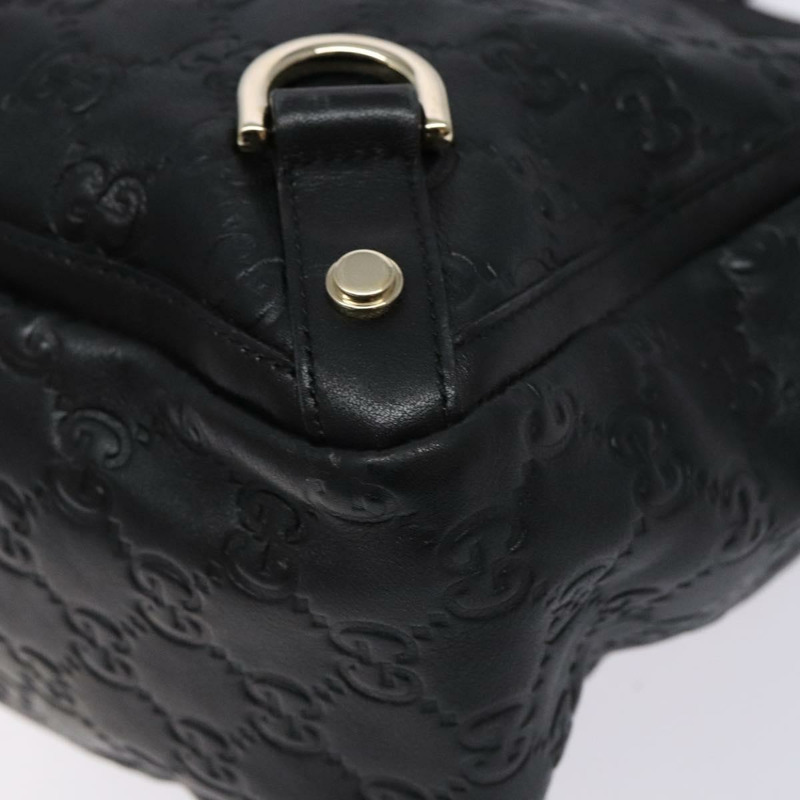 【日本直送】GUCCI GG 帆布 Guccissima 托特包皮革黑金色 141472 正品 sw1223-15
