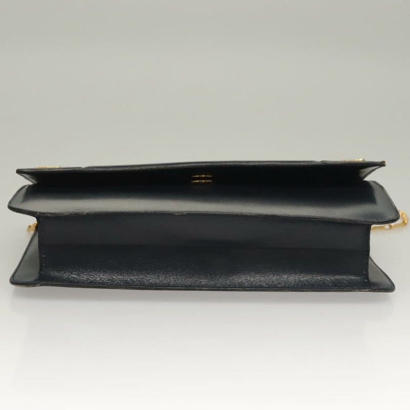 【日本直送】CELINE 鏈條手提包 皮革 海軍藍 金色 正品 sw1259-4