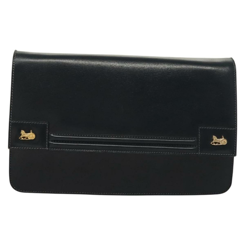 【日本直送】CELINE 鏈條手提包 皮革 海軍藍 金色 正品 sw1259-12