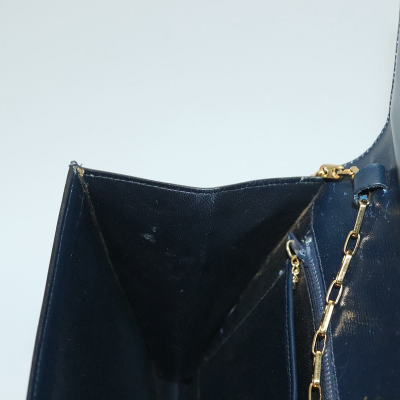 【日本直送】CELINE 鏈條手提包 皮革 海軍藍 金色 正品 sw1259-20