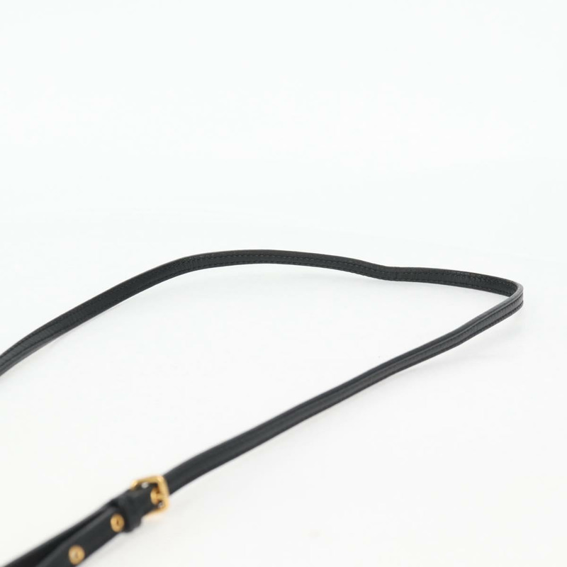 【日本直送】Miu Miu 單肩包 皮革 黑金 正品 sw1084V-13