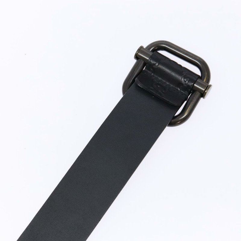 【日本直送】GUCCI GG 帆布 Guccissima 腰帶 皮革 41.7 英寸 黑色 163501 正品 am8851-6