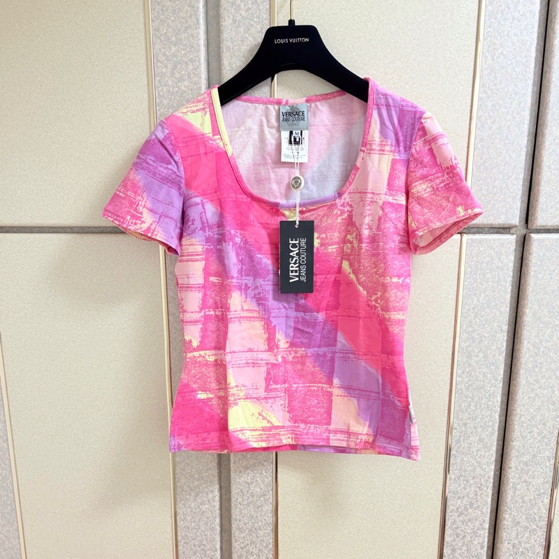 7)全新Versace 正品棉質短袖上衣 M號-0