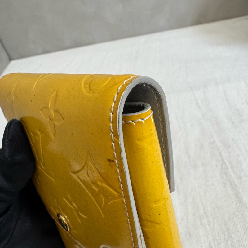 Louis Vuitton 黃色漆皮多功能皮夾腰包-25