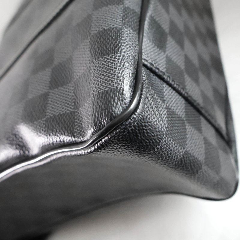 金鐸精品~2475 LOUIS VUUTTON LV 路易威登 N41259 Tadao PM中型黑灰色棋盤格紋 手提側肩背托特包 公事包-7