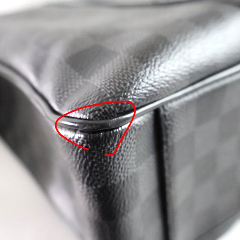 金鐸精品~2475 LOUIS VUUTTON LV 路易威登 N41259 Tadao PM中型黑灰色棋盤格紋 手提側肩背托特包 公事包-8