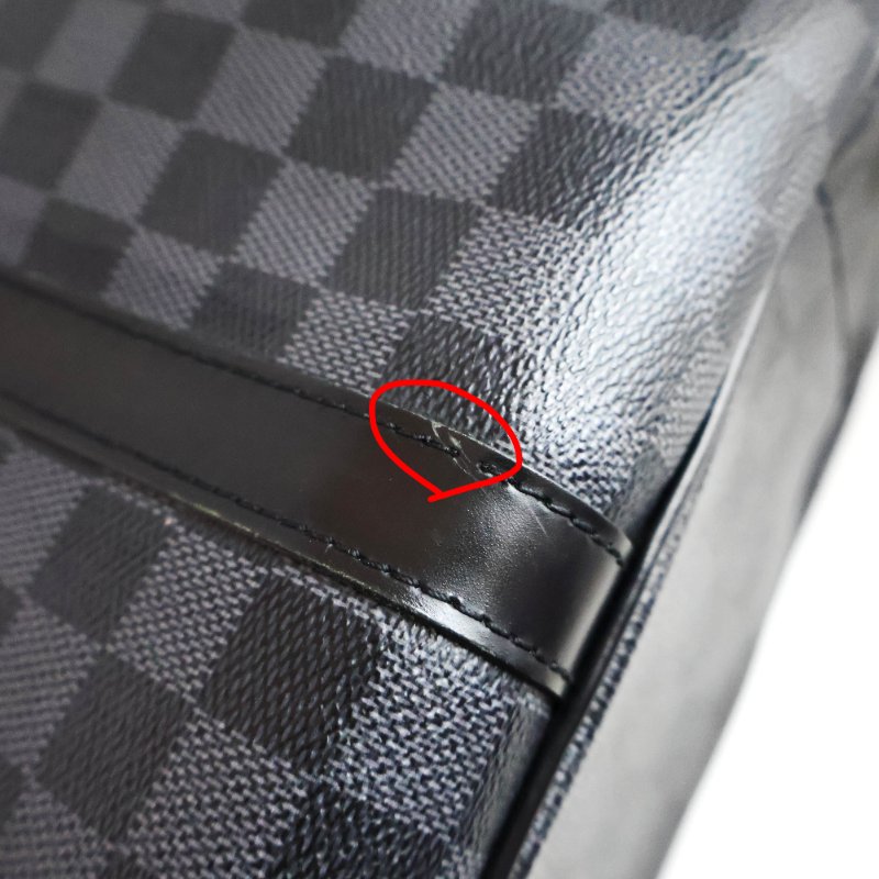 金鐸精品~2475 LOUIS VUUTTON LV 路易威登 N41259 Tadao PM中型黑灰色棋盤格紋 手提側肩背托特包 公事包-11