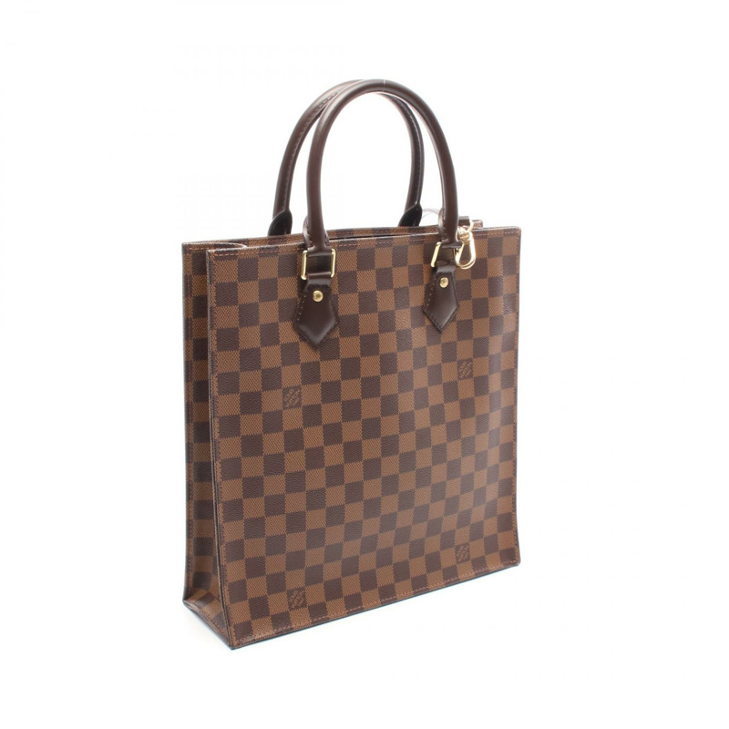 LOUIS VUITTON Sac Plat PM 單肩托特包 N41226 Damier 帆布 Ebene 二手 LV-1