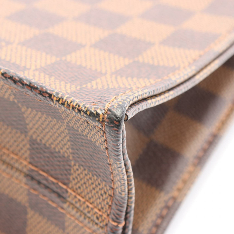 LOUIS VUITTON Sac Plat PM 單肩托特包 N41226 Damier 帆布 Ebene 二手 LV-5