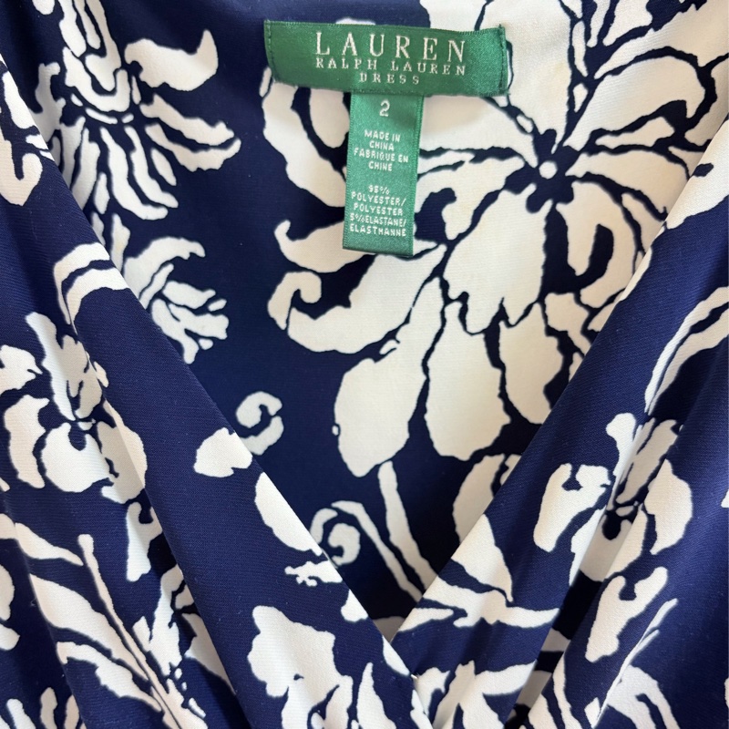 Ralph Lauren 正品柔軟彈性質感洋裝 2號 S-M適穿-2