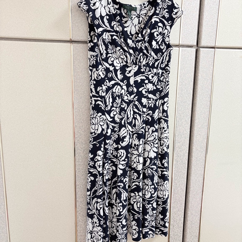 Ralph Lauren 正品柔軟彈性質感洋裝 2號 S-M適穿-7