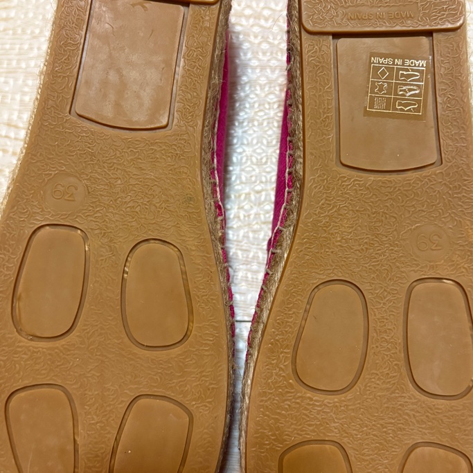 KENZO 草編鞋 39號桃紅色-9