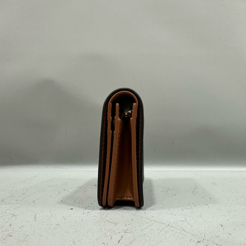 Celine 10k622 老花金釦凱旋門短夾-1