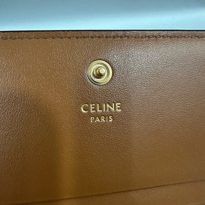 Celine 10k622 老花金釦凱旋門短夾-14