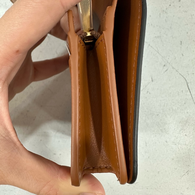 Celine 10k622 老花金釦凱旋門短夾-18