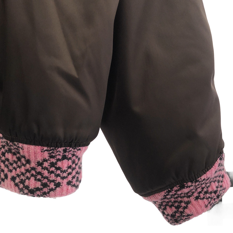 PRADA 飛行員夾克 聚醯胺 棕色 二手 男士 #M-3