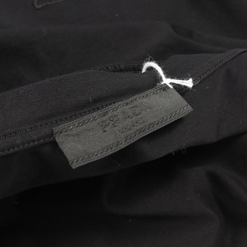 PRADA 長袖T卹 UJL159 純棉 黑色 二手 男款 #XL-2