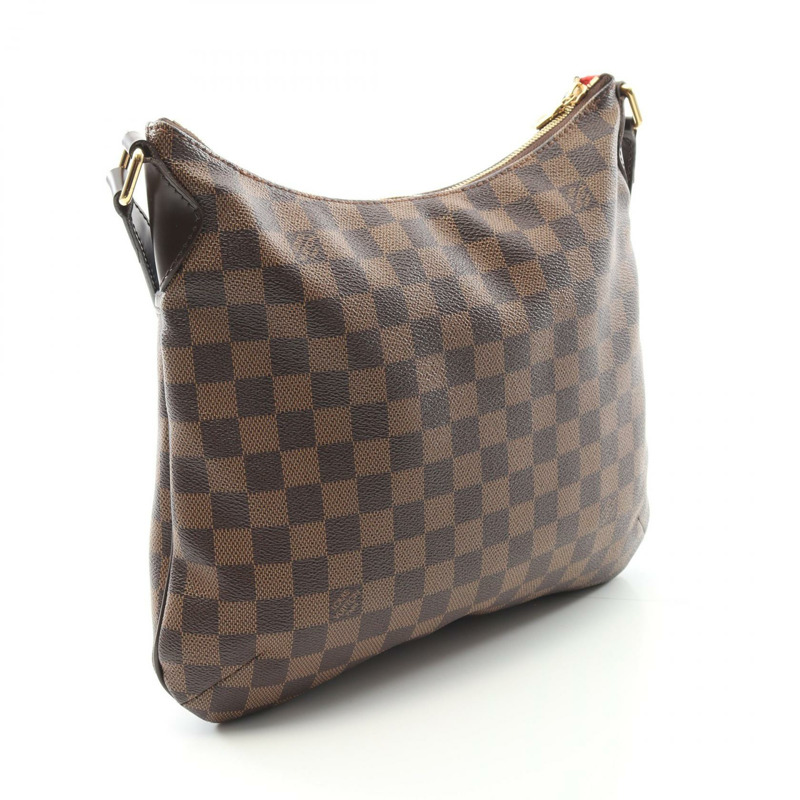 LOUIS VUITTON Bloomsbury PM 單肩包 N42251 Damier 帆布皮革 Ebene 二手-1