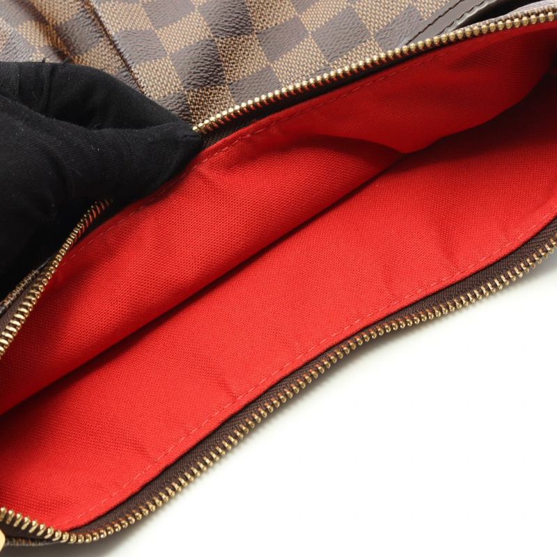 LOUIS VUITTON Bloomsbury PM 單肩包 N42251 Damier 帆布皮革 Ebene 二手-7