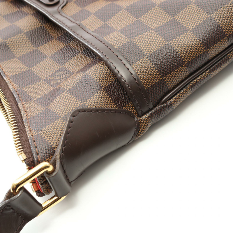 LOUIS VUITTON Bloomsbury PM 單肩包 N42251 Damier 帆布皮革 Ebene 二手-8
