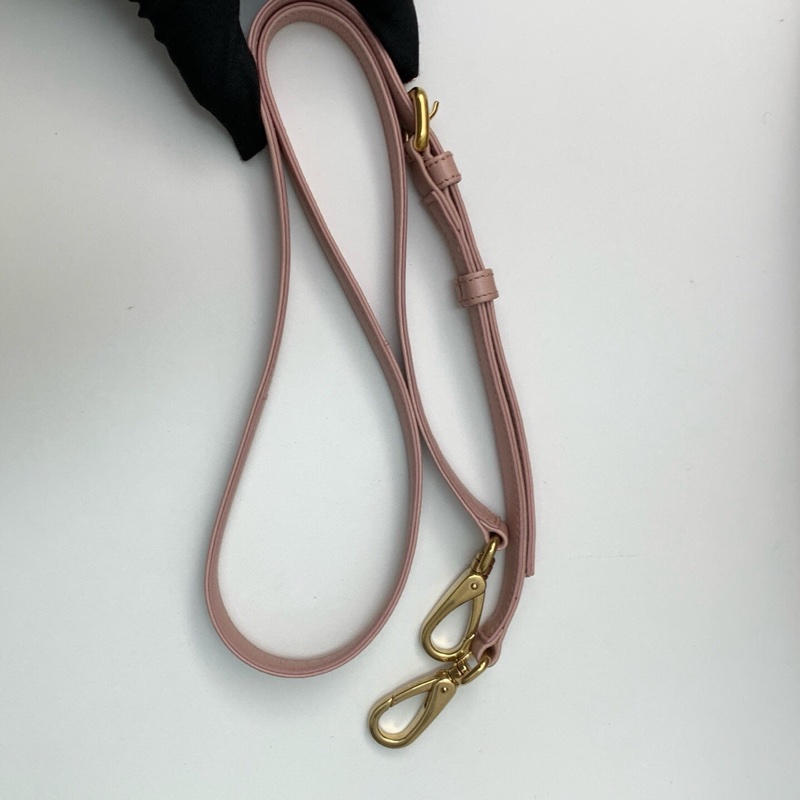98新MIUMIU謬謬藕粉色全皮手提包 滿滿少女心-9