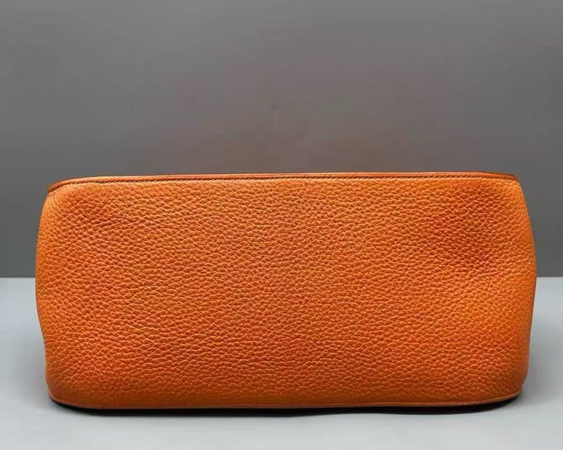 HERMES Jypsiere 火焰橙9J銀扣肩背斜背包 28*12*21 98新配件塵袋-2
