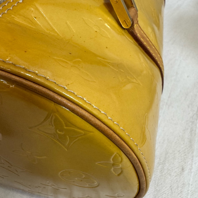 Louis Vuitton 黃色漆皮圓筒包-23