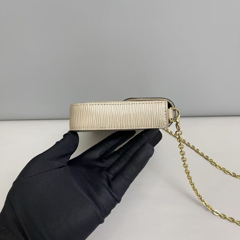 LV路易威登 灰色水波紋三合一 肩背包 斜背包-2