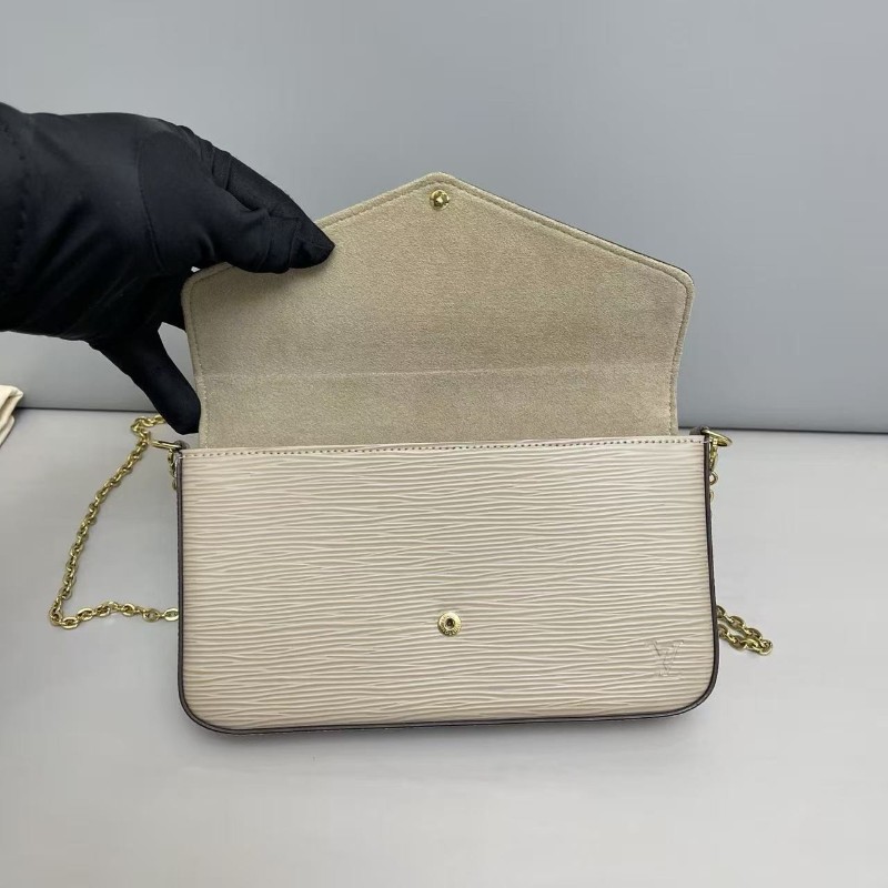 LV路易威登 灰色水波紋三合一 肩背包 斜背包-6