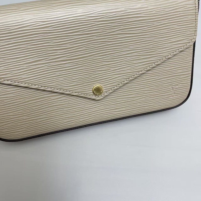 LV路易威登 灰色水波紋三合一 肩背包 斜背包-8