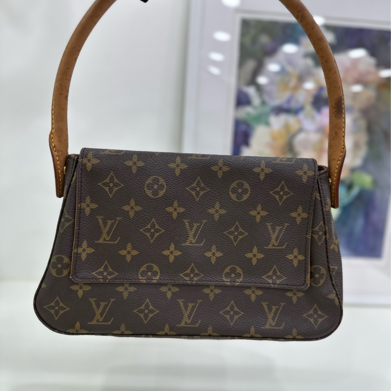 LV/路易威登 looping老花中古翻蓋名媛包，原始品相 神仙顏值，時尚達人必備～ 尺寸約：28x17x8.5cm-3