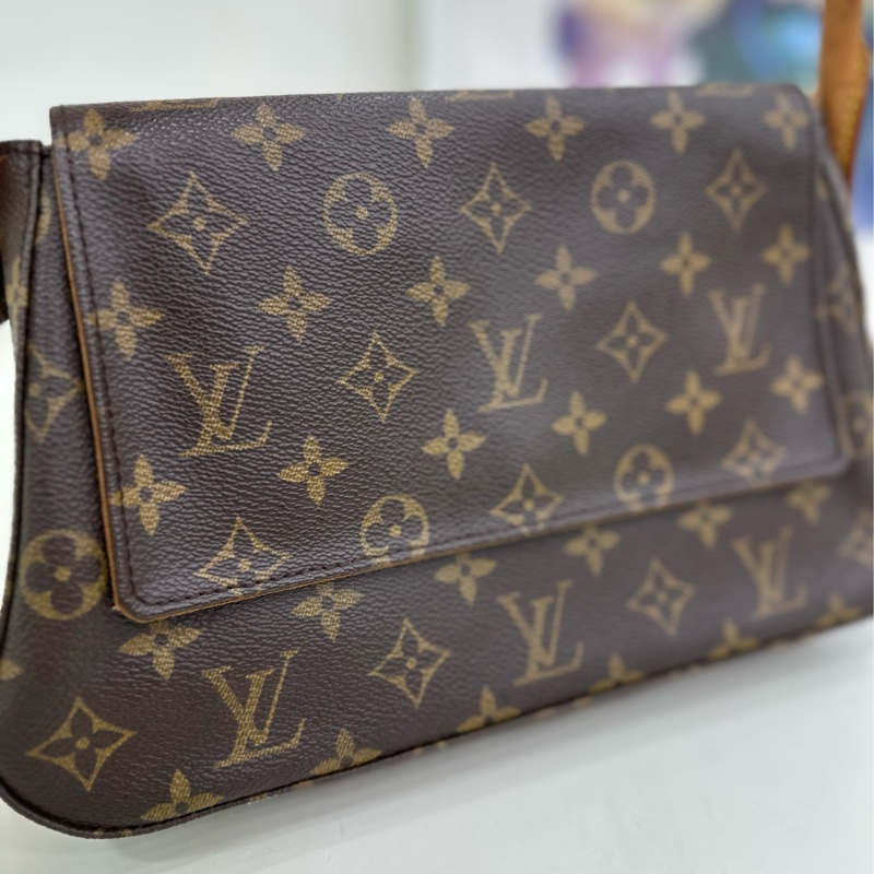 LV/路易威登 looping老花中古翻蓋名媛包，原始品相 神仙顏值，時尚達人必備～ 尺寸約：28x17x8.5cm-4