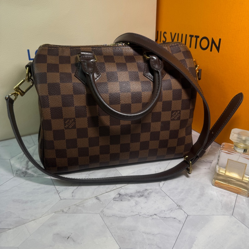 LV 波士頓包 25 棋盤格 #背袋款-5