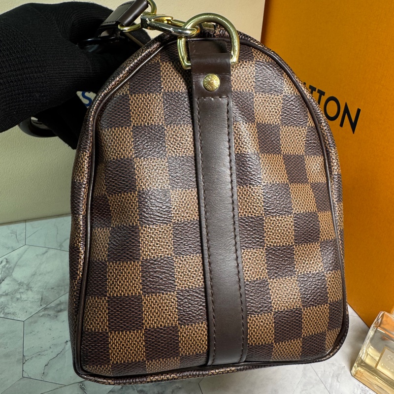 LV 波士頓包 25 棋盤格 #背袋款-14