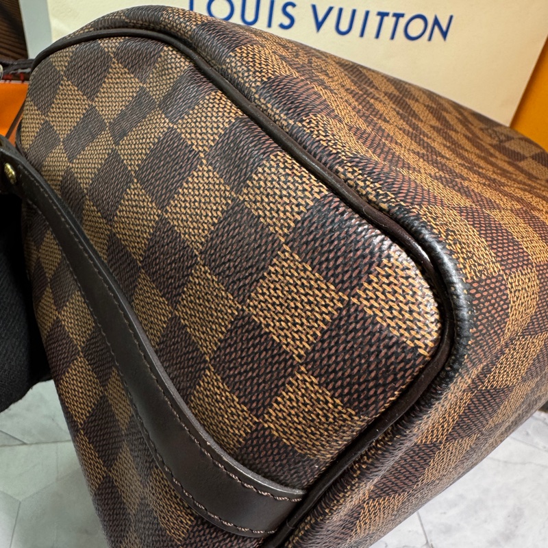 LV 波士頓包 25 棋盤格 #背袋款-20