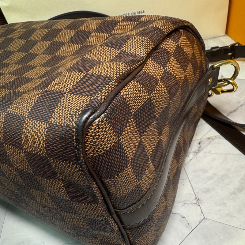 LV 波士頓包 25 棋盤格 #背袋款-21