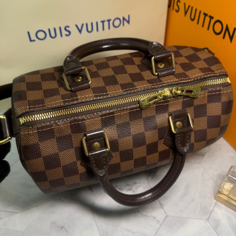 LV 波士頓包 25 棋盤格 #背袋款-22