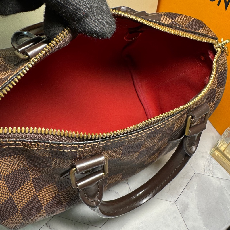 LV 波士頓包 25 棋盤格 #背袋款-26