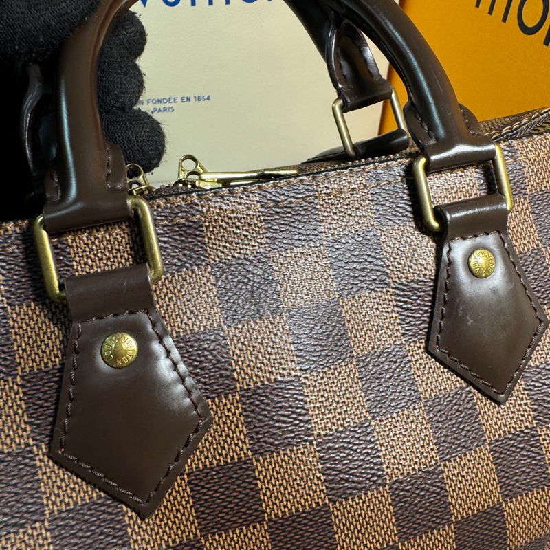 LV 波士頓包 25 棋盤格 #背袋款-38