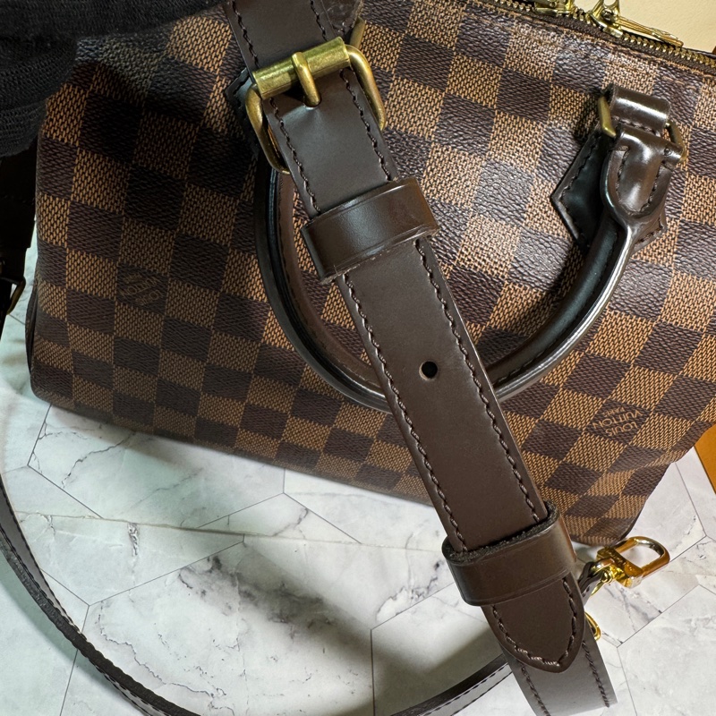 LV 波士頓包 25 棋盤格 #背袋款-46