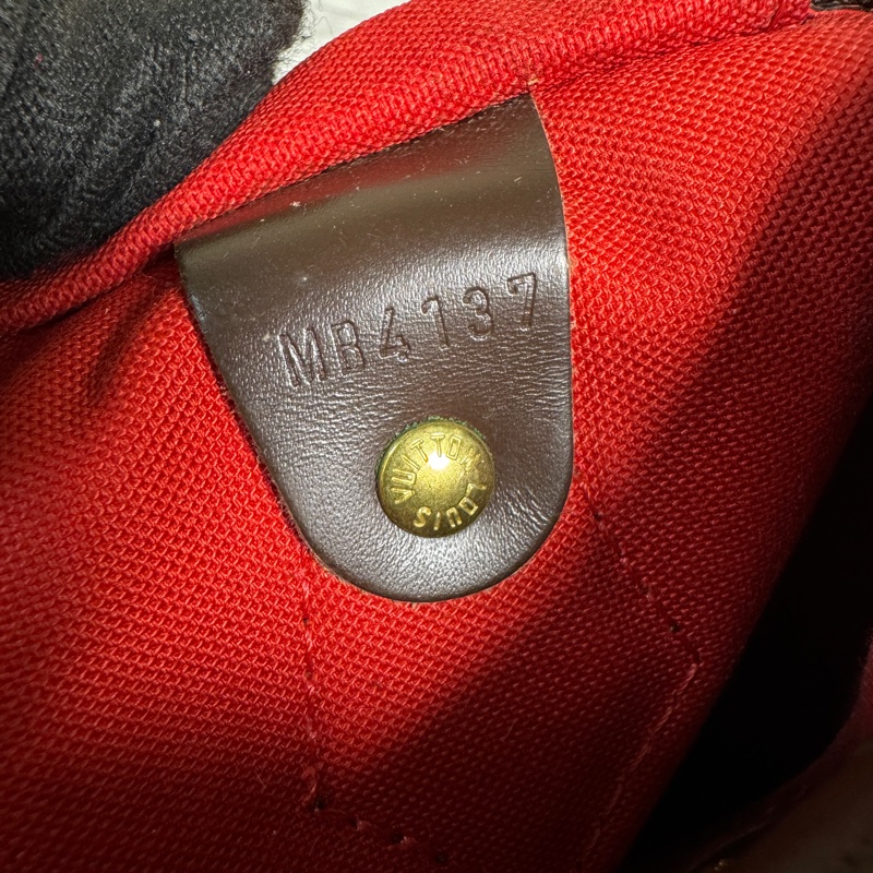 LV 波士頓包 25 棋盤格 #背袋款-48